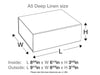 Sage Green A Deep Linen Gift Box Assembled Size Line Drawing