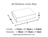 A6 Shallow Gift Box Sample Line Drawing CM