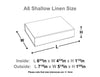 Linen A6 Shallow Gift Box Line Drawing in Inches