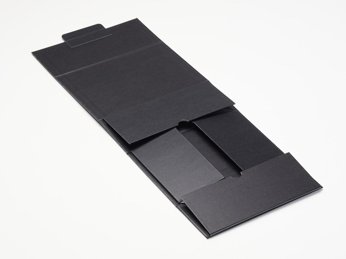 Sample Black A5 Deep No Magnets Gift Box Open Flat