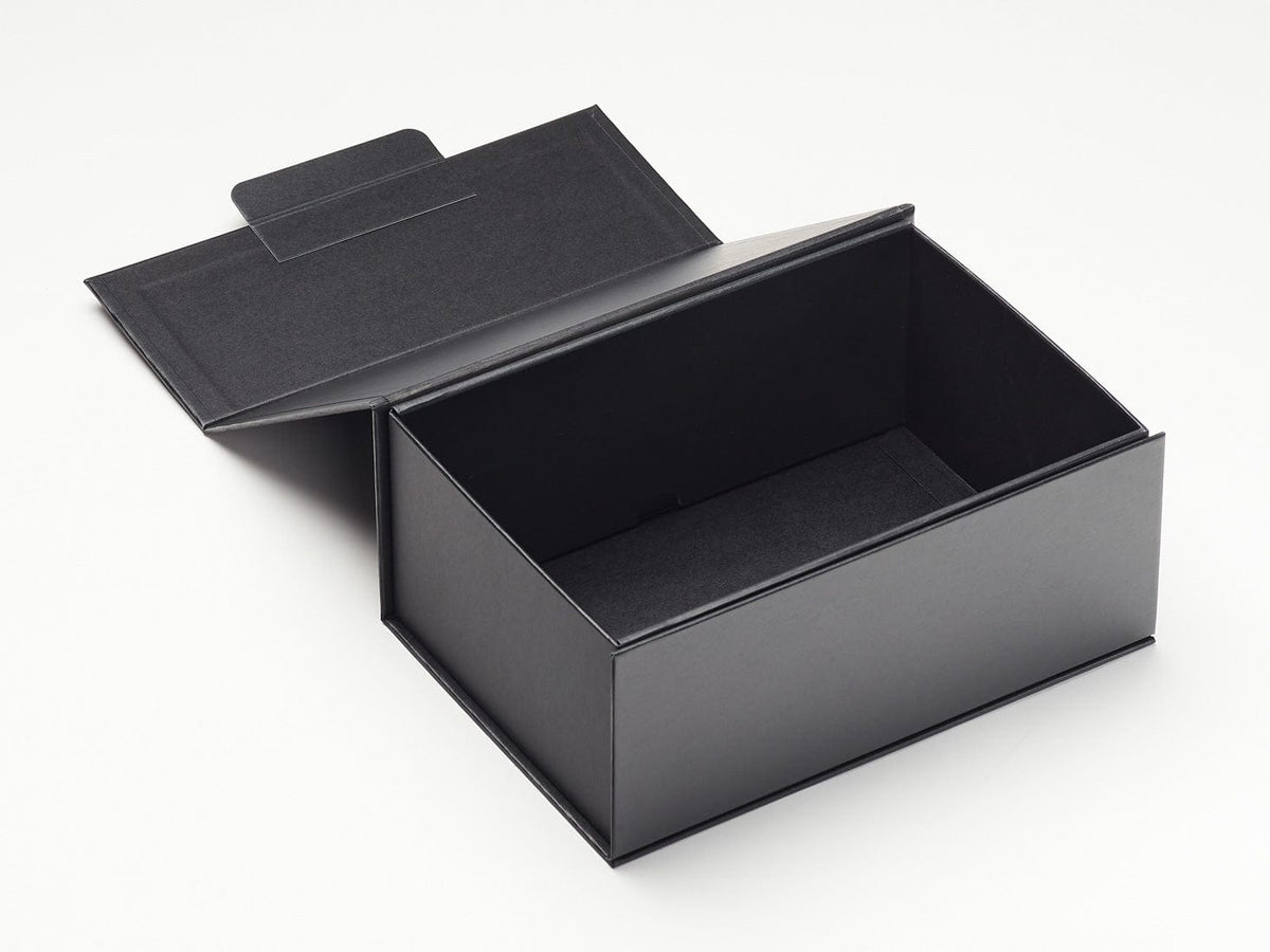 Sample Black A5 Deep No Magnets Gift Box Assembled Open