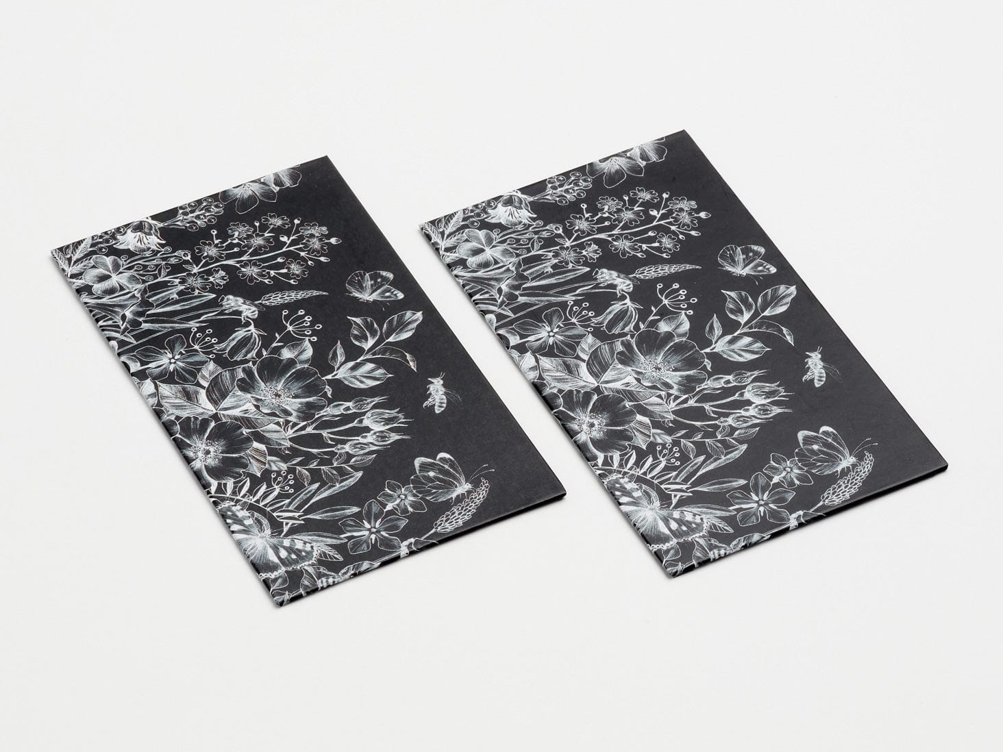 Black Botanical Sketch FAB Sides® Decorative Side Panels For A5 Deep Gift Boxes