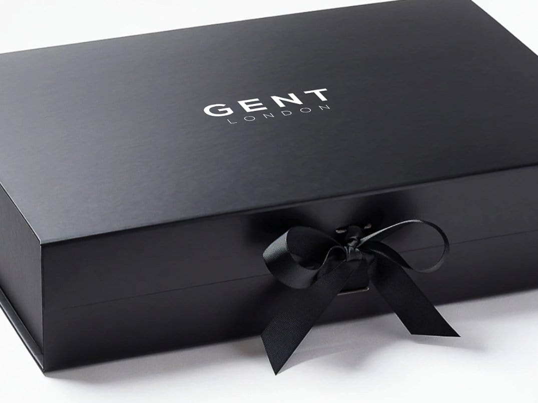 Black A3 Shallow Magnetic Gift Boxes | Luxury Ledger Size Black A3 Shallow Magnetic Gift Boxes | Luxury Ledger Size