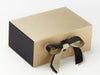 Black Matt FAB Sides® Featured on Gold A5 Deep Gift Box with Black Ribbon Double Bow