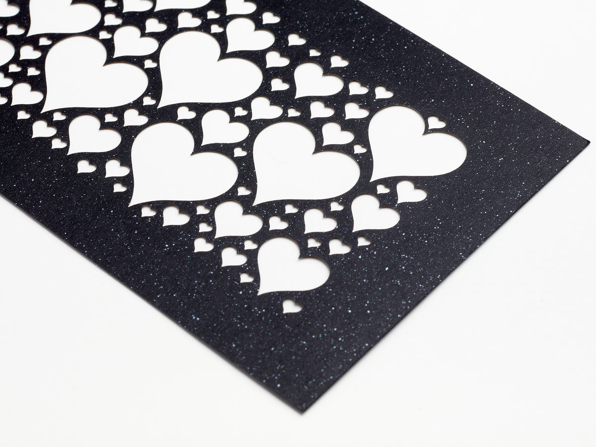 Black Hearts FAB Sides® Decorative Side Panels Close Up