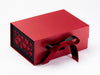 Black Hearts FAB Sides® Featured on Red Gift Box with Black Satin Ribbon
