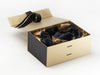 Black and Gold Tissue Featured with Gold Gift Box and Black FAB Sides®