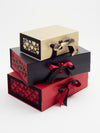 Black Hearts FAB Sides® Featured on Gold, Black and Red Gift Boxes