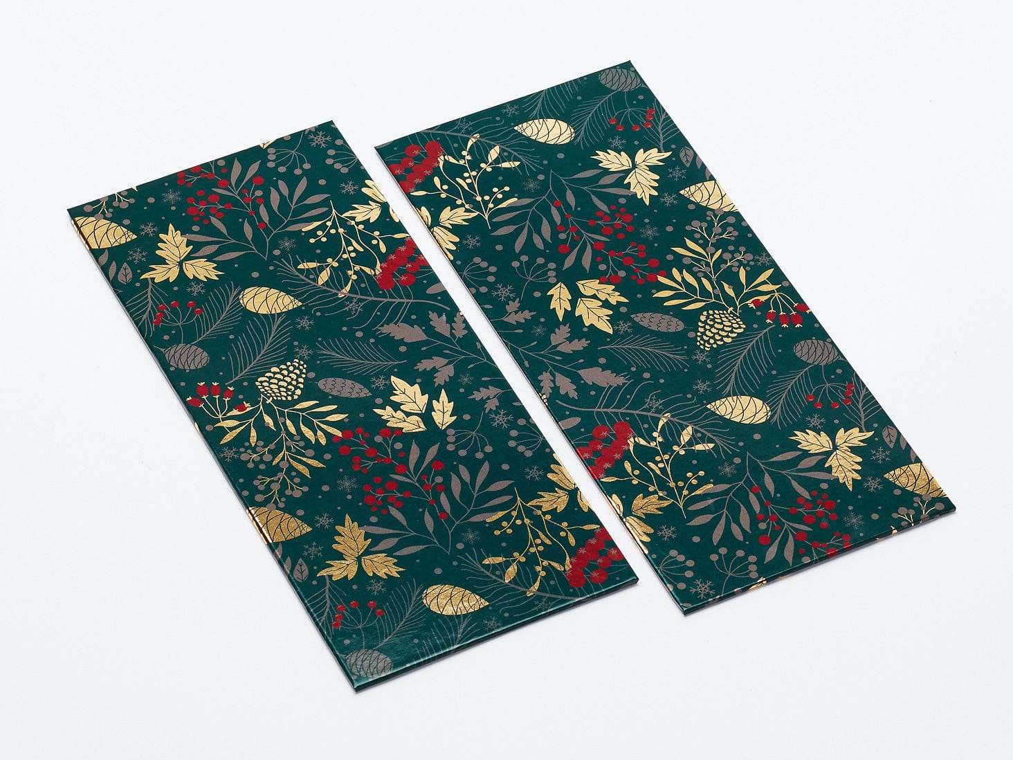 Forest Green Pine Cone Panels for A4 Deep Gift Boxes