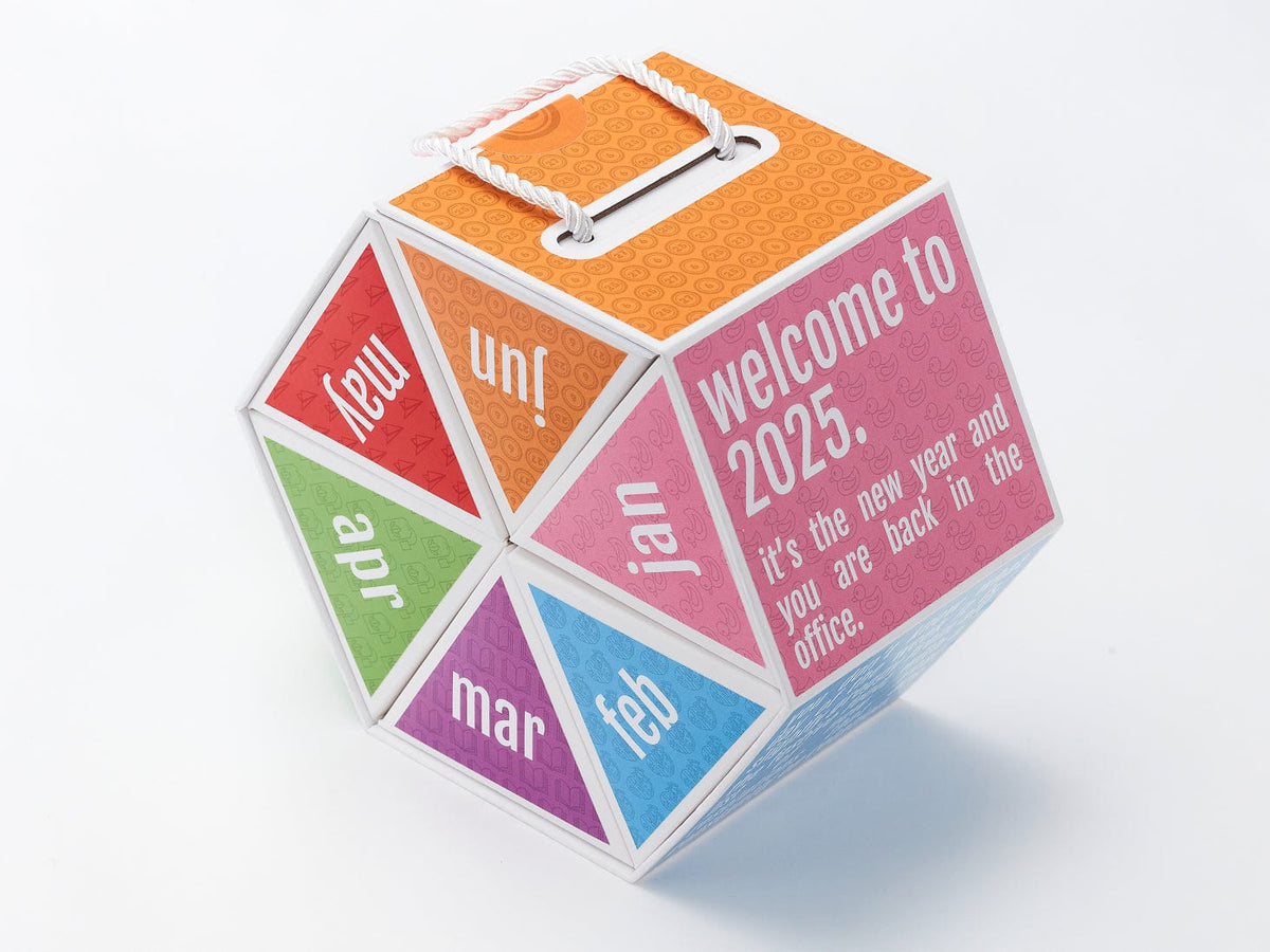 Rollabox Gift Box with Custom Printed Labels