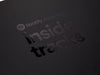 Gloss Black Foil logo onto black gift box