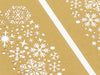 Gold Snowflakes Lazer Cut FAB Sides® Decorative Side Panels Close Up