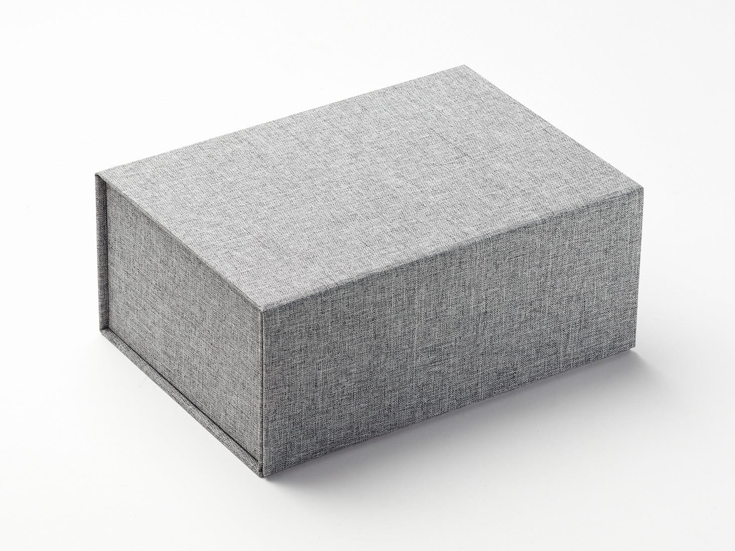 Gray Linen A5 Deep Gift Box Assembled