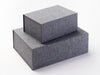 A5 Deep and A4 Deep Gray Linen No Magnet Gift Boxes