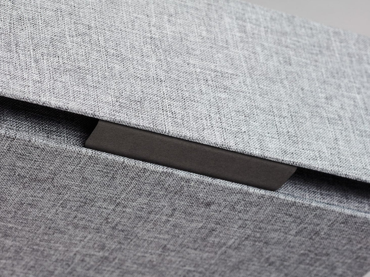 Gray Linen A5 Deep Gift Box Closing Tab
