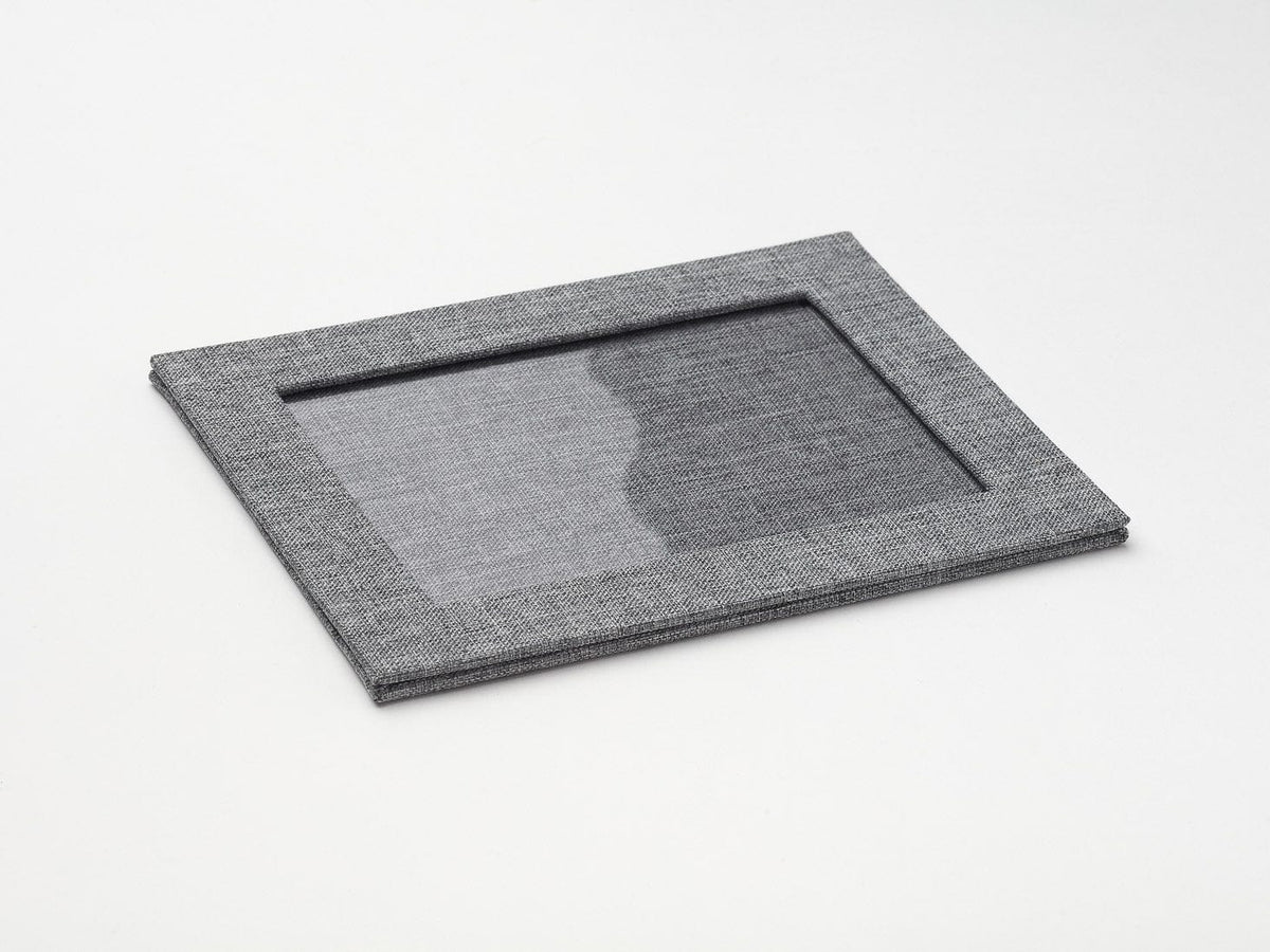 Gray Linen Photo Frames for Luxury Personalized Gift Boxes
