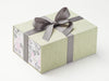 Metal Gray Ribbon Featured on Sage Green Gift Box with Love Doodle FAB Sides®