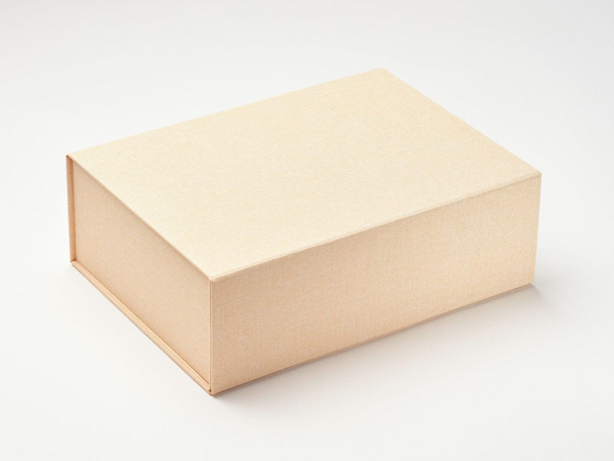 Hessian Linen A4 Deep No Magnet Gift Box