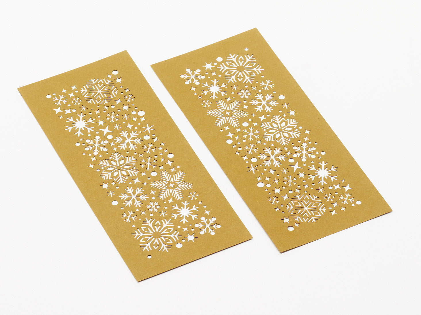 Gold Snowflakes FAB Sides® Decorative Side Panels