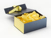 Pewter Gift Box and Lemon Yellow FAB Sides®, Tissue Paper and Ribbon