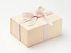 Hessian Linen A5 Deep Gift Box with Stone Ribbon