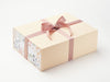 Hessian Linen A4 Deep Gift Box with Aromatics FAB Sides® and Ginger Snap Ribbon
