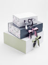 Spring Moss Ribbon Featured with Sage Green FAB Sides® on White XL Deep Gift Box