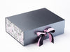 Love Doodle FAB Sides® Featured on Pewter A4 Deep Gift Box with Tulip Double Ribbon
