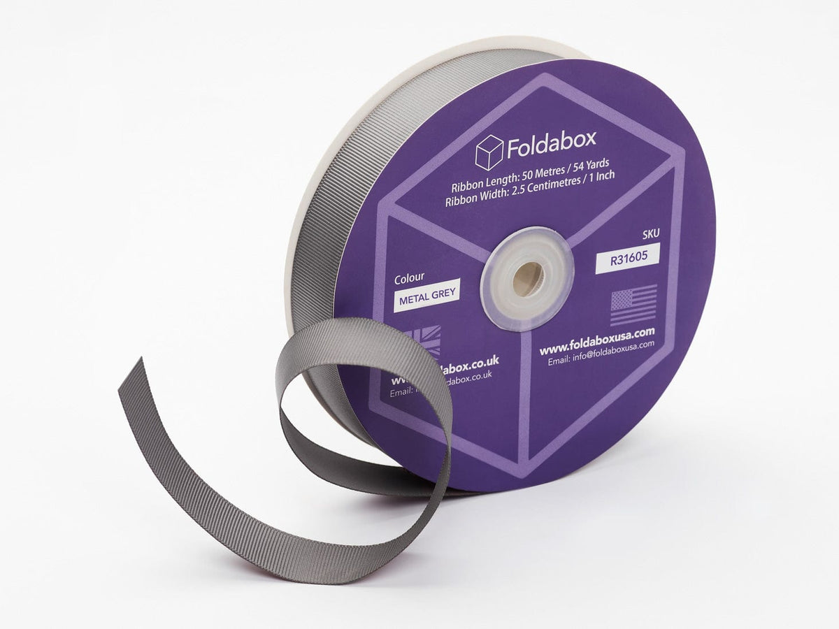 Metal Gray 54 Yard Ribbon Roll
