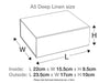 Natural Linen A5 Deep Assembled Gift Box Size Drawing