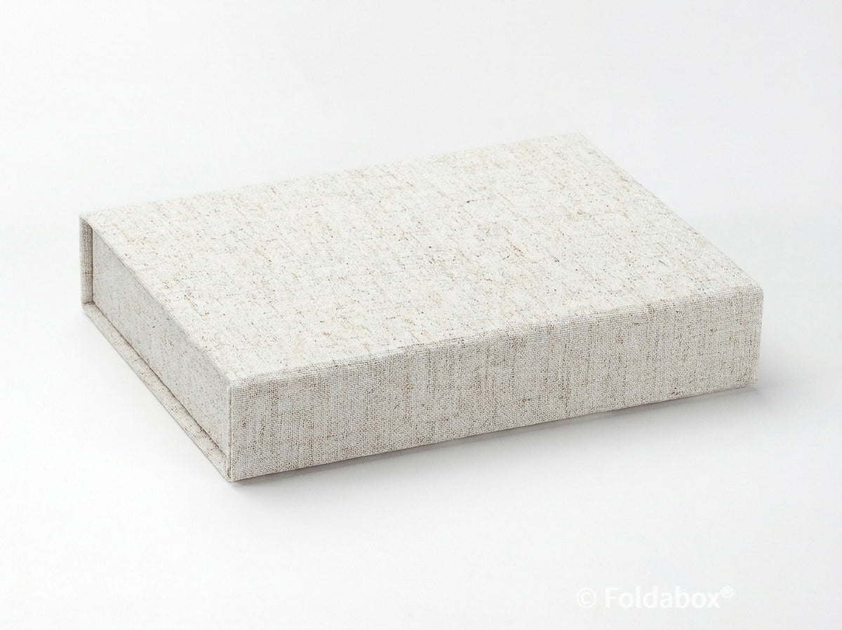 Natural Linen A5 Shallow Gift Box
