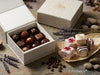 Small Natural Linen Gift Box For Chocolates