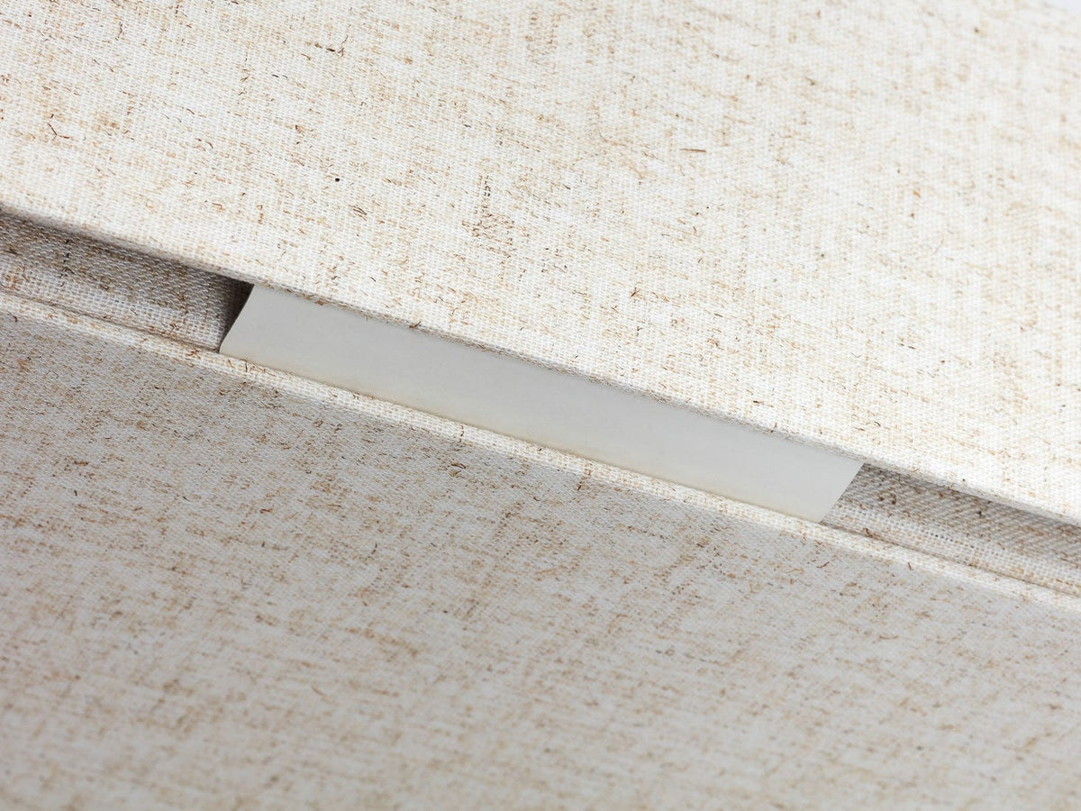 Natural Linen Front Tab  Tuck In Closure