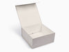 Natural Linen XL Deep Gift Box with Lid Open