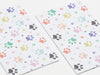 Paw Prints FAB Sides® Decorative Side Panels Close Up - A5 Deep