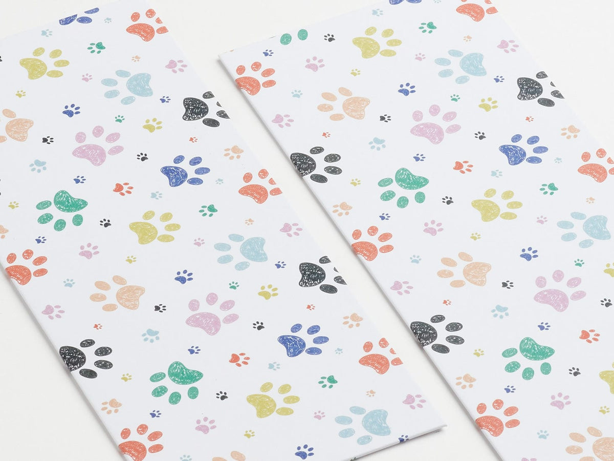 Paw Prints FAB Sides® Decorative Side Panels Close Up - A4 Deep