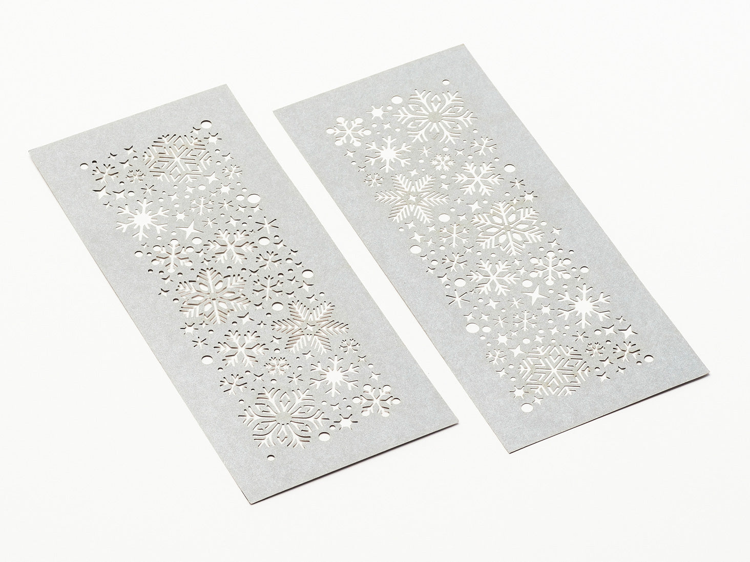 Silver Snowflakes FAB Sides® Decorative Side Panels A4 Deep