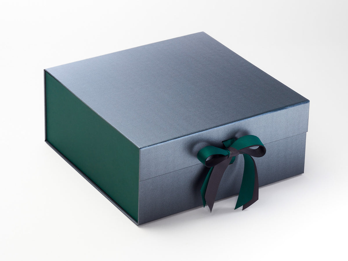 Hunter Green FAB Sides® with Hunter Green Double Ribbon Featured on Pewter Gift Box