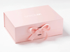 Pale Pink A4 Deep Gift Box with Custom Foil Logo