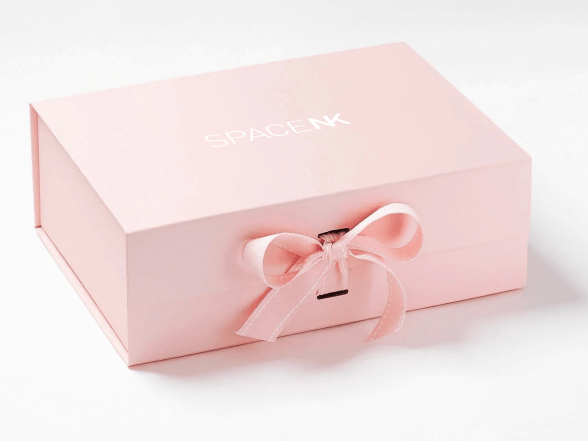 Pale Pink A4 Deep Gift Box with Custom Foil Logo