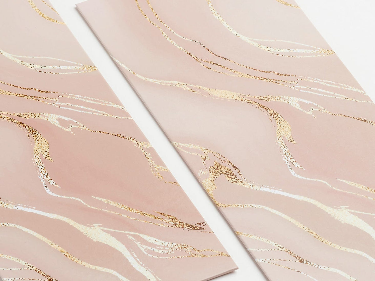 Pink Marble FAB Sides® Decorative Side Panels Close Up - A4 Deep