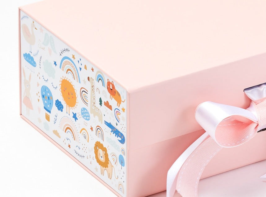 Rainbow Zoo FAB Sides® Featured on Pale Pink Gift Box