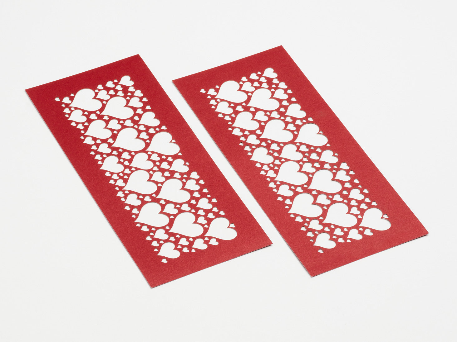 Red Hearts FAB Sides® Decorative Side Panels - A4 Deep