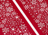 Sample Red Snowflake FAB Sides® Decorative Side Panels XL Deep Close Up