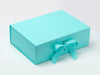 Robin Egg Blue A4 Deep Gift Box with changeable Ribbon