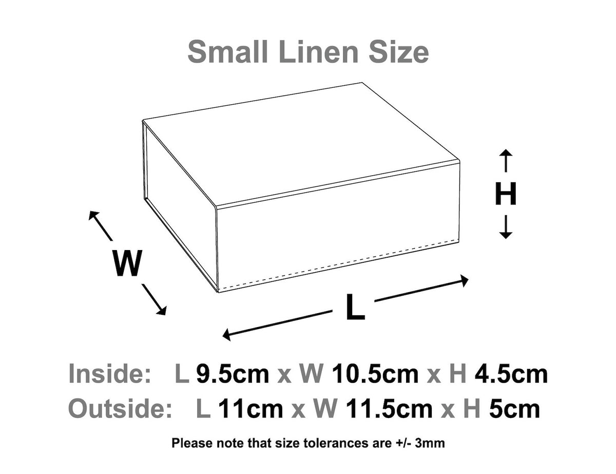 Small Linen Gift Box Sample Line Drawing CM