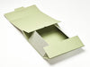 Sage Green Linen A4 Deep No Magnet Gift Box Partly Assembled