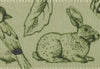 Woodland Friends Sage Christmas Printed Ribbon