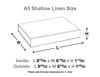 Sample Natural Linen A5 Shallow Gift Box Line Drawing