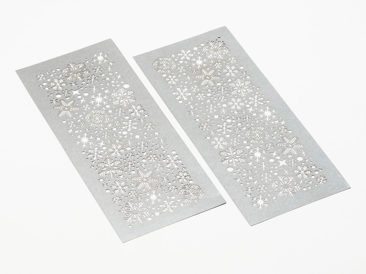 Silver Snowflake FAB Sides® Decorative Side Panels